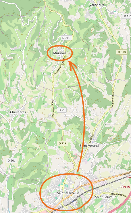 Localisation de Murinais